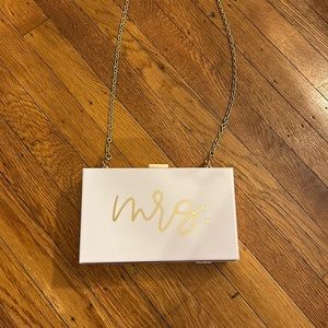 Wedding mrs purse crossbody